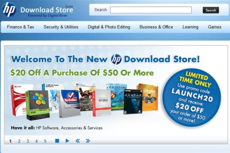 HP App Download Store | Ubergizmo