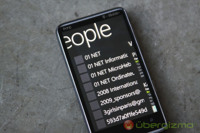 HTC-HD7-20-contact HTC HD7 Contact list