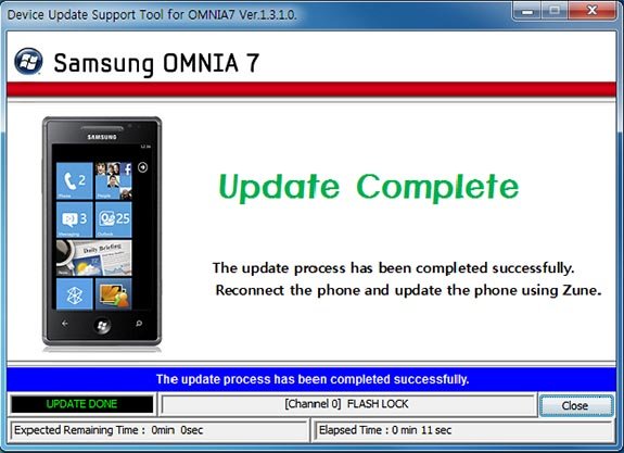 Samsung Omnia 7 update Samsung Omnia 7 update