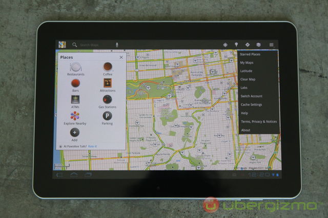 Galaxy Tab 10.1 Google Maps Galaxy Tab 10.1 Google Maps