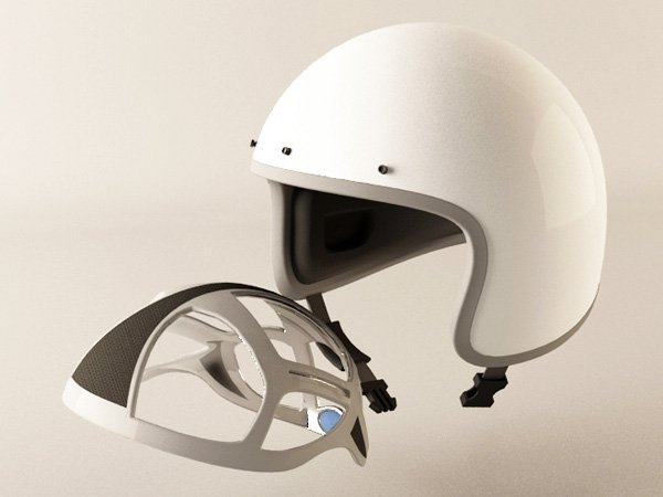 Inflatable helmet pad Inflatable helmet pad