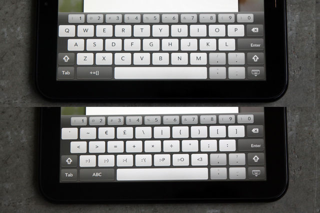 HP TouchPad Virtual keyboard HP TouchPad Virtual keyboard