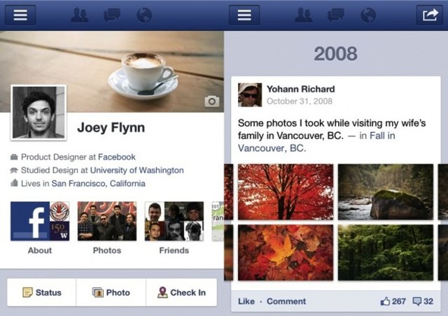 Facebook timeline mobile Facebook timeline mobile