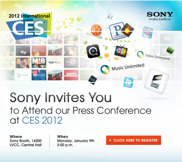 Sony Ericsson CES 2012 invites Sony Ericsson CES 2012 invites