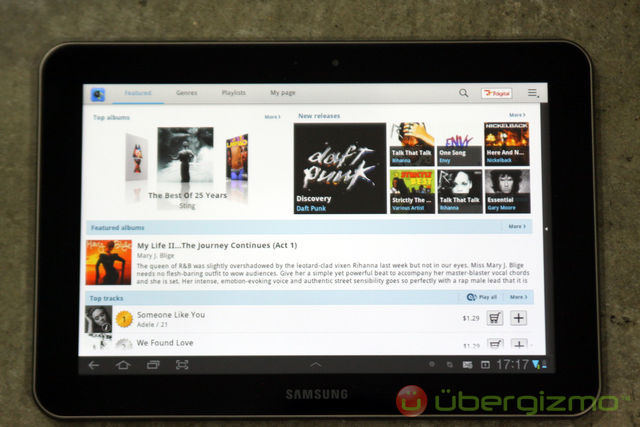 Galaxy Tab 8.9 Music Hub Galaxy Tab 8.9 Music Hub