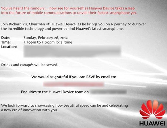Huawei invite Huawei invite