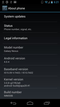 Galaxy Nexus update Galaxy Nexus update