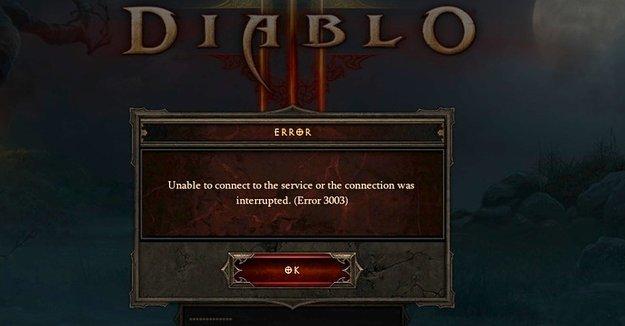 Diablo 3 ошибка 3003