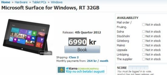Microsoft Surface price Microsoft Surface price