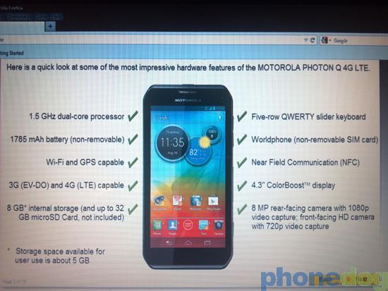 Motorola-Photon-Q-Training-Document