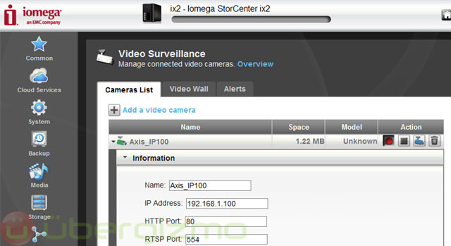 iomega-ix2-webcamsetup