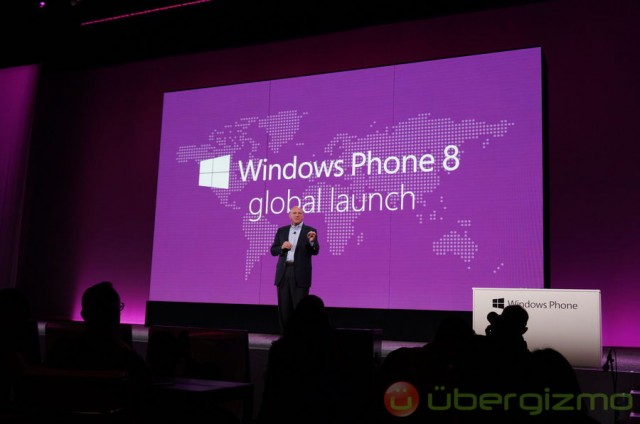 Steve Balmer launching Windows Phone 8
