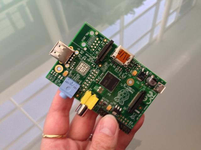 A Raspberry Pi computer