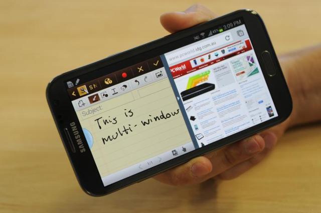Multi-tasking was introduced to Android via a custom Skin (here, Samsung Touchwiz in 2012)