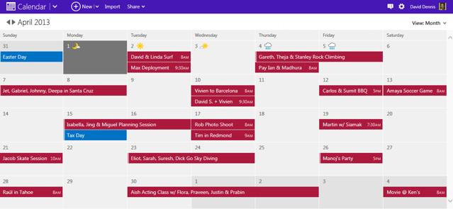 Microsoft Refreshes Outlook.com Calendar With New Look And Features