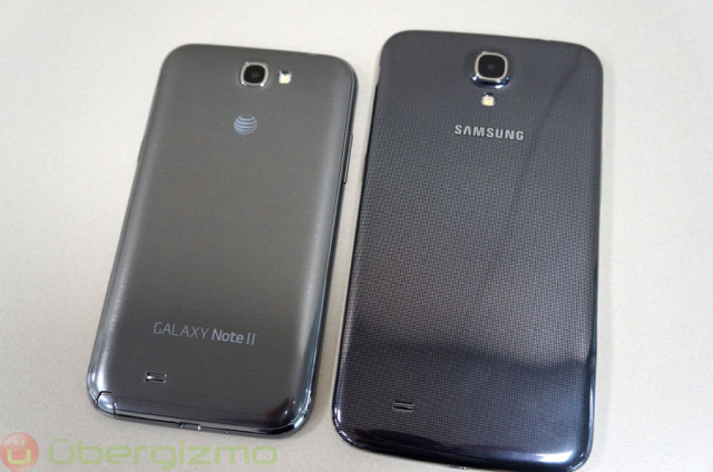 Next to a Galaxy Note 2 (left)