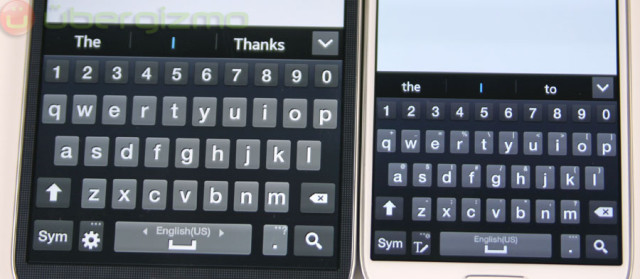 Mega 6.3 and Galaxy S4 Keyboards