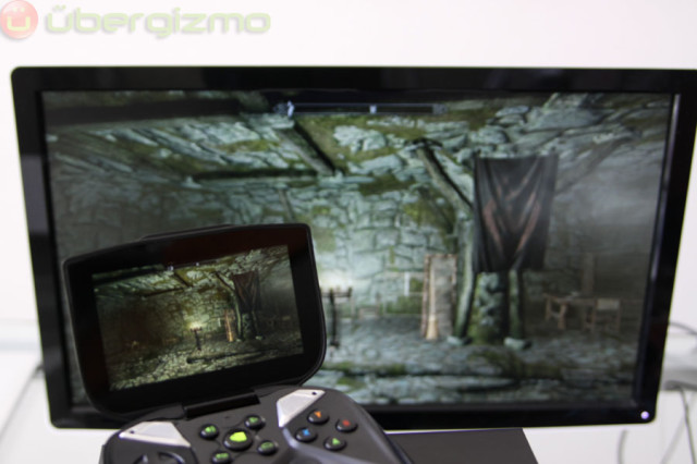 Skyrim, streamed from a PC to the SHIELD