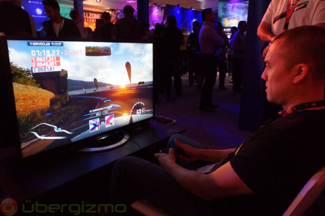 Playing with the PS4 during E3