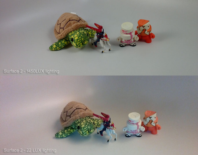 The bottom photo shows the low-light performance which is very satisfactory in my opinion
