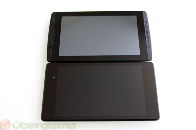 Top: Tegra Note 7. Bottom: Nexus 7