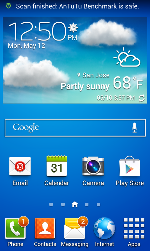 The familiarity of TouchWiz on top of Android is there for those migrating from another Samsung smartphone.