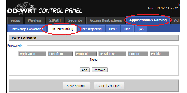 port forwarding dd wrt windows terminal services