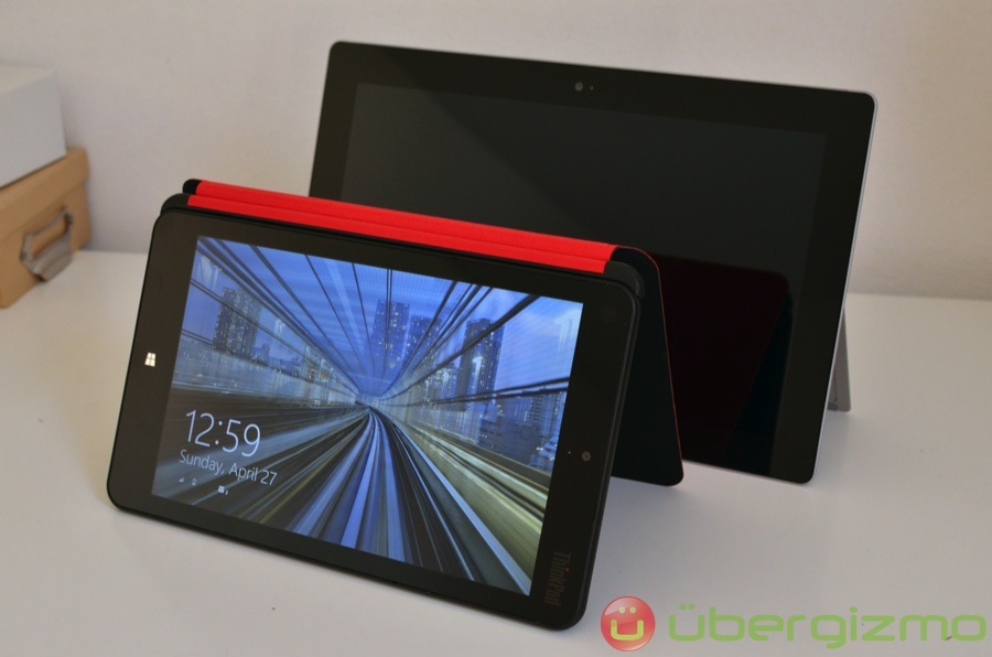 ThinkPad 8 compared to Surface 2