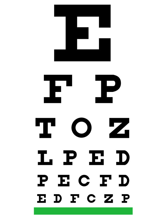 Distance For Eye Chart Exam