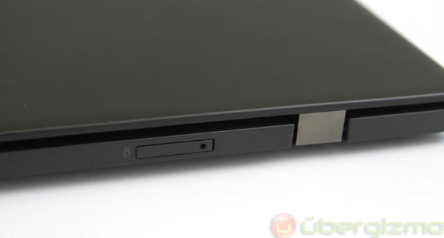 The SIM tray is easily accessible in the back