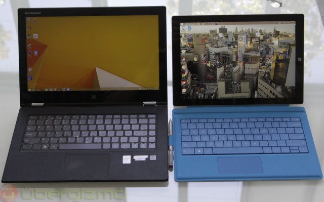 Next to the Lenovo Yoga 2
