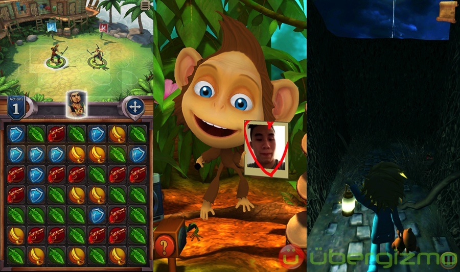 Some of the games available that use Dynamic Perspective: Saber's Edge, Monkey Buddy, and Amazing.