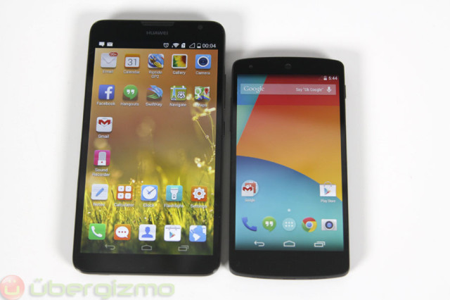 Left: Huawei Mate 2, Right: Nexus 5