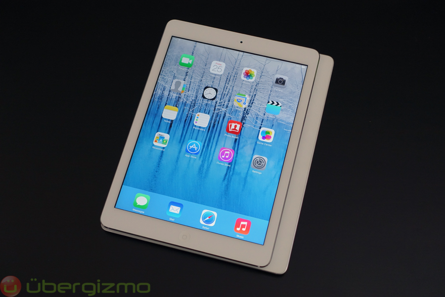 The iPad Air is still the same height as the previous iPads, but its width has slimmed down thanks to skinnier bezels.
