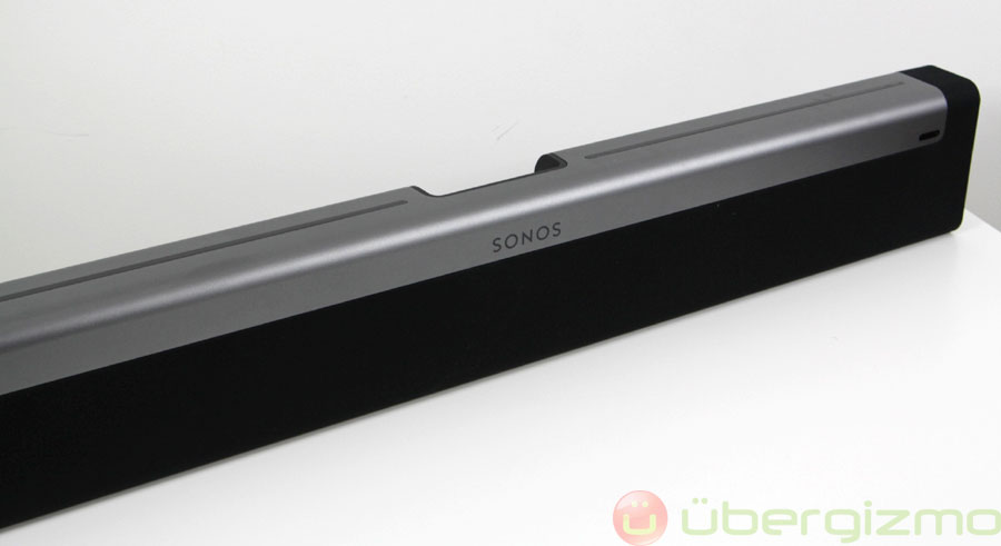 Or upside-down (notice how the Sonos logo remains readable)