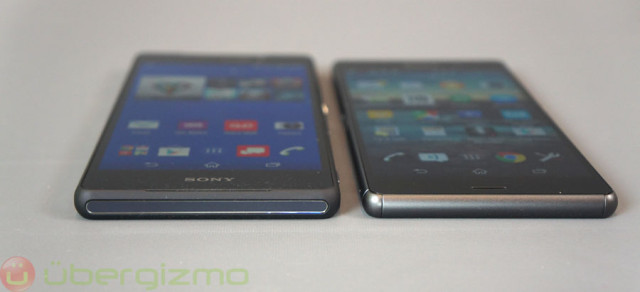 Left: the Sony Z3v for Verizon