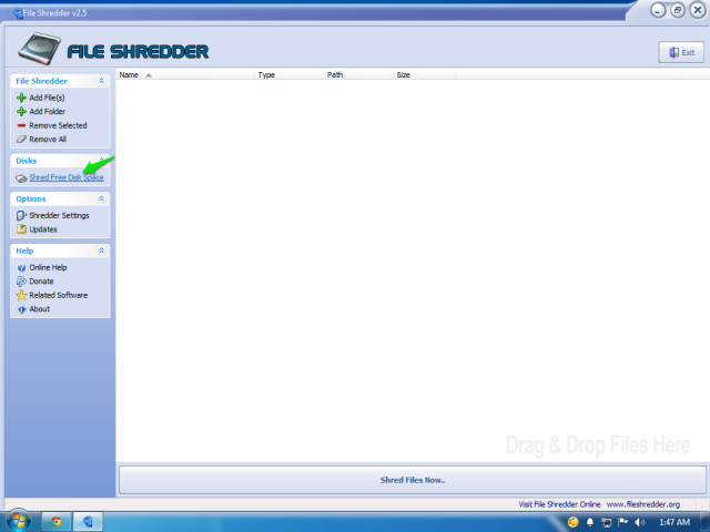 shred-free-disk-space