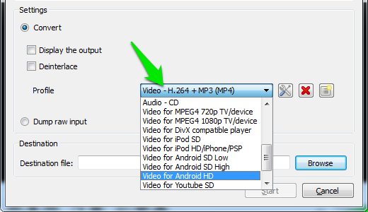 select format