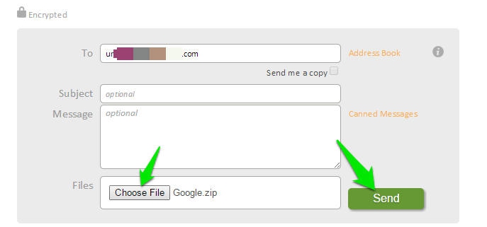 select and send