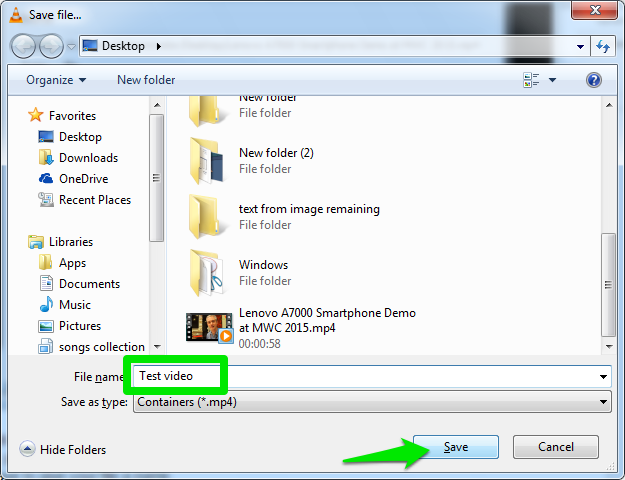 select file