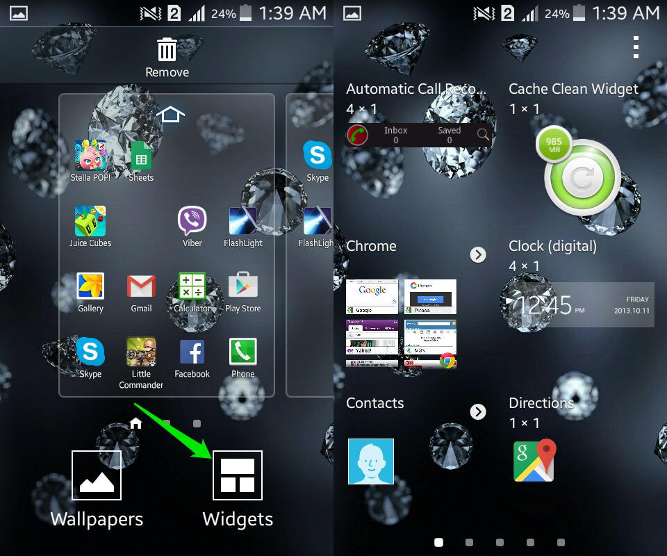 widgets