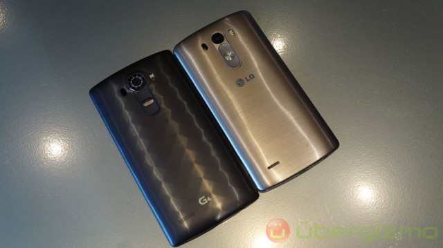 Left: LG G4, right: LG G3