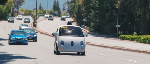 Google self driving car public road
