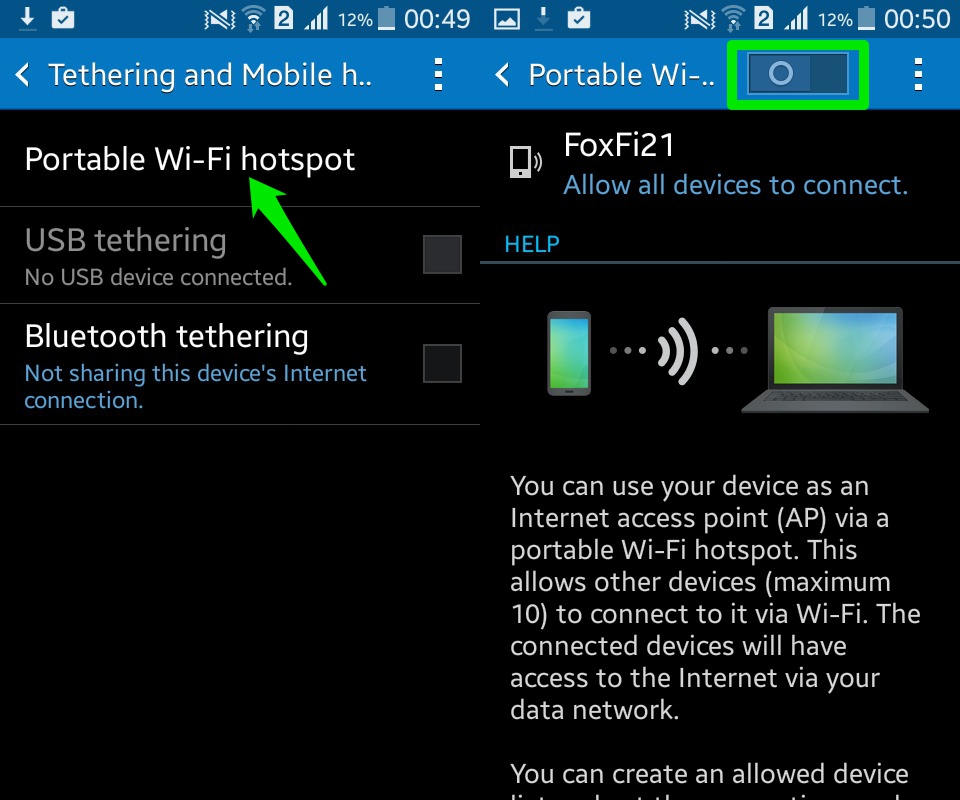 How To Create A WIFI Hotspot On Android Ubergizmo