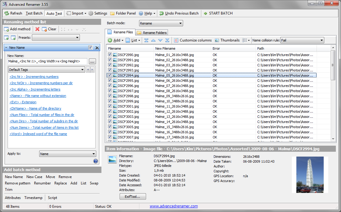 bulk file rename utility windows 10