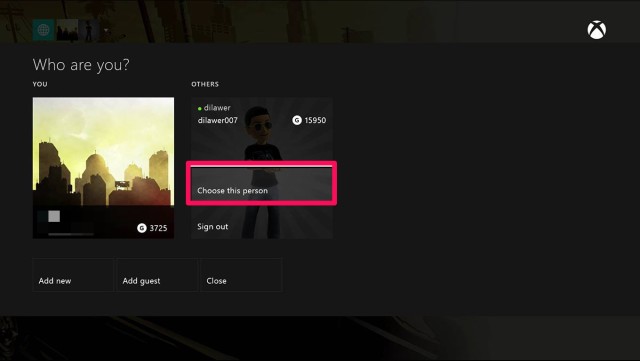 sign-in-with friend's-account