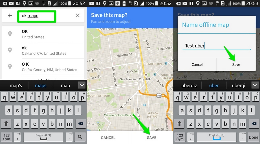 android wear offline maps