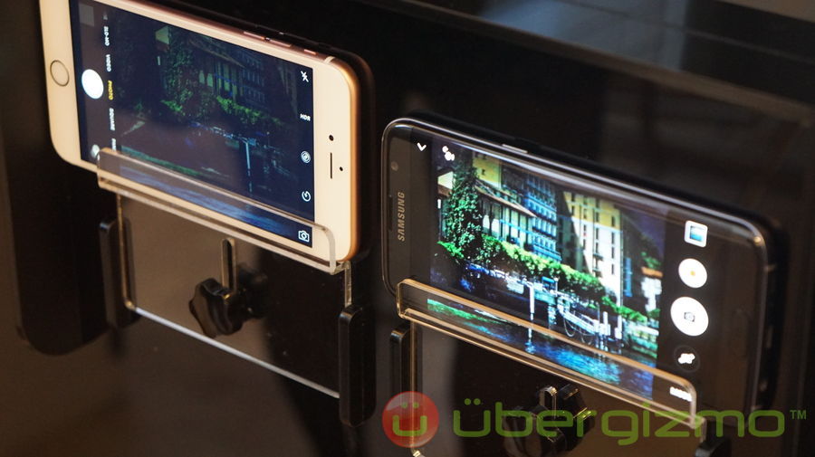 Samsung used a closed box to pit the iPhone 6s+ against the Galaxy S7. Look at the difference in low-light performance