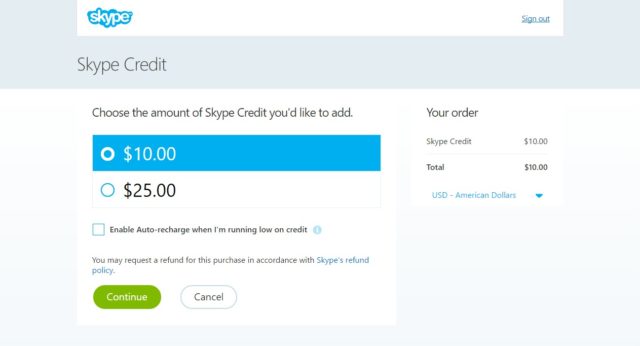 Buy Skype Credit