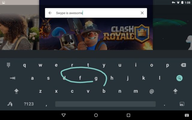 Swype-keyboard